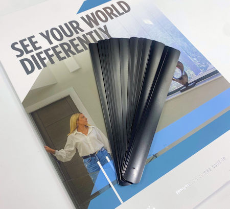 Morley Glass & Glazing©Exclusive new black Venetian integral blind samples now available to order